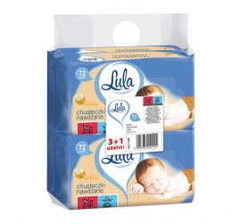 Chusteczki nawilżane LULA, z rumiankiem 3x72 szt. + 1 op. gratis