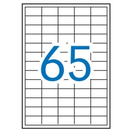 Etykiety uniwersalne APLI, 38x21,2mm, prostokątne, białe 100 ark.