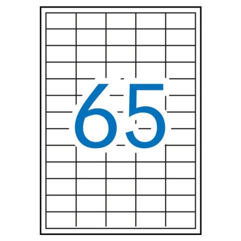Etykiety uniwersalne APLI, 38x21,2mm, prostokątne, białe 100 ark.