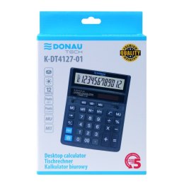 Kalkulator biurowy DONAU TECH, CI-SDC888XBK, 12-cyfr. wyświetlacz, wym. 203x158x31 mm, czarny