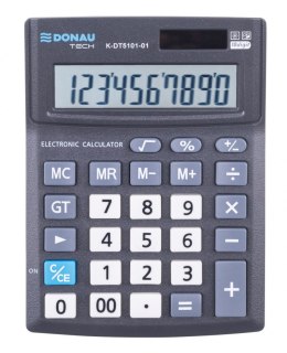 Kalkulator biurowy DONAU TECH OFFICE, CI-CMB1001BK, 10-cyfr. wyświetlacz, wym. 137x101x30mm, czarny