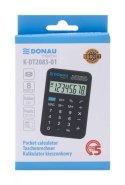 Kalkulator kieszonkowy DONAU TECH, CI-LC110NR, 8-cyfr. wyświetlacz, wym. 89x58x11 mm, czarny