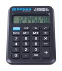 Kalkulator kieszonkowy DONAU TECH, CI-LC210NR, 8-cyfr. wyświetlacz, wym. 97x62x11 mm, czarny