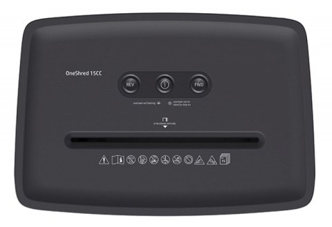 Niszczarka HP ONESHRED 15CC, ścinki, P-4, 15 kart., 20l, jasnoszara