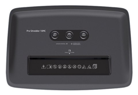 Niszczarka HP PRO SHREDDER 10MC, mikrościnki, P-5, 10 kart., 20l, ciemnoszara