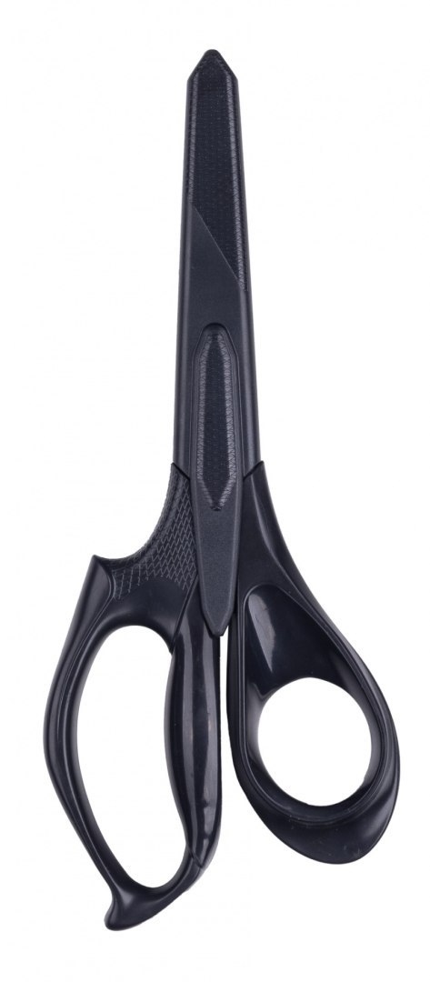 Nożyczki biurowe KANGARO, 18,5 cm, z osłoną, dla praworęcznych, blister, mix kolorów