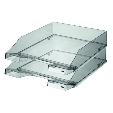 Szufladka na biurko HAN standardowa, polistyren, A4, dymna