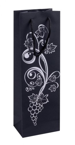 Torebka na alkohol DONAU HOME, laminowana, 12x35,5x8cm, całoroczna, sznurek, mix wzorów