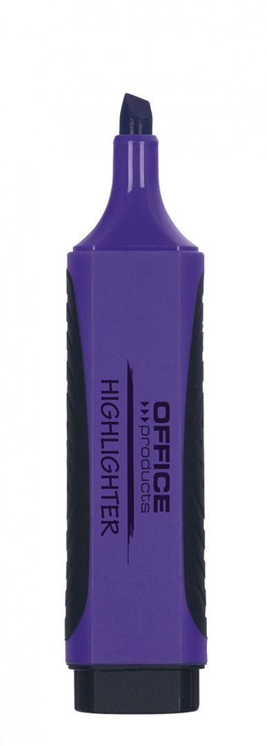 Zakreślacz OFFICE PRODUCTS z gumowym uchwytem, 2-5mm, fioletowy