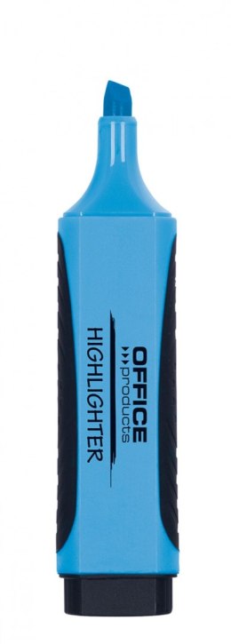 Zakreślacz OFFICE PRODUCTS z gumowym uchwytem, 2-5mm, niebieski