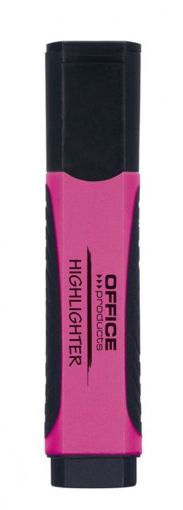 Zakreślacz OFFICE PRODUCTS z gumowym uchwytem, 2-5mm, różowy