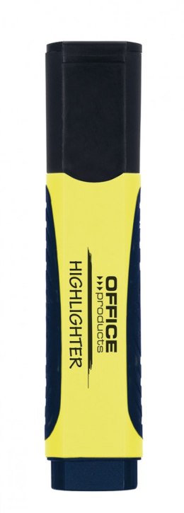 Zakreślacz OFFICE PRODUCTS z gumowym uchwytem, 2-5mm, żółty