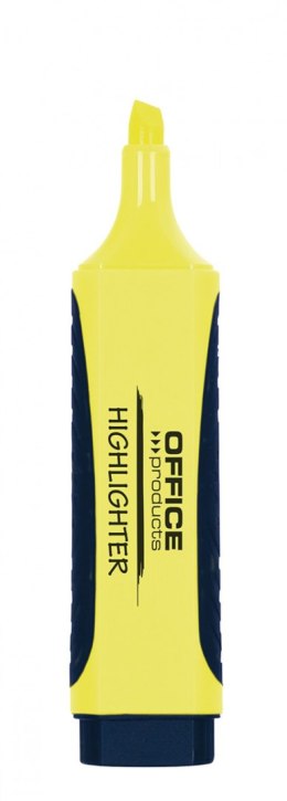 Zakreślacz OFFICE PRODUCTS z gumowym uchwytem, 2-5mm, żółty