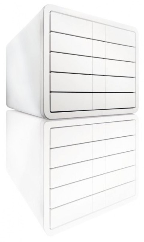 Zestaw 5 szufladek HAN iBox, ABS, A4, biały