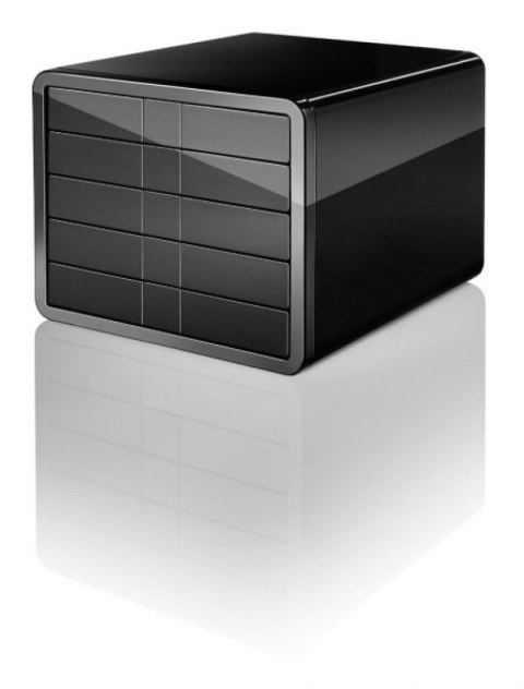 Zestaw 5 szufladek HAN iBox, ABS, A4, czarny