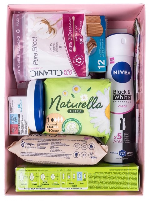 Zestaw higieniczny dla kobiet DONAU HOME, w pudełku, różowy