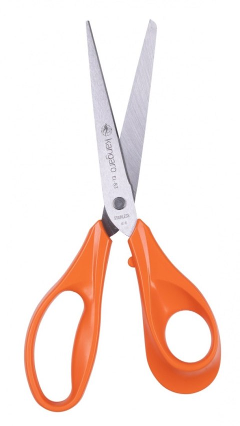 Nożyczki biurowe KANGARO, 21 cm, dla praworęcznych, blister, mix kolorów