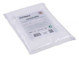 Ścierka DONAU HOME, z wiskozą 70%, składana, max, 30x40cm, 10 szt., biała