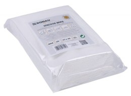 Ścierka DONAU HOME, z wiskozą 70%, składana, max, 30x40cm, 20 szt., biała