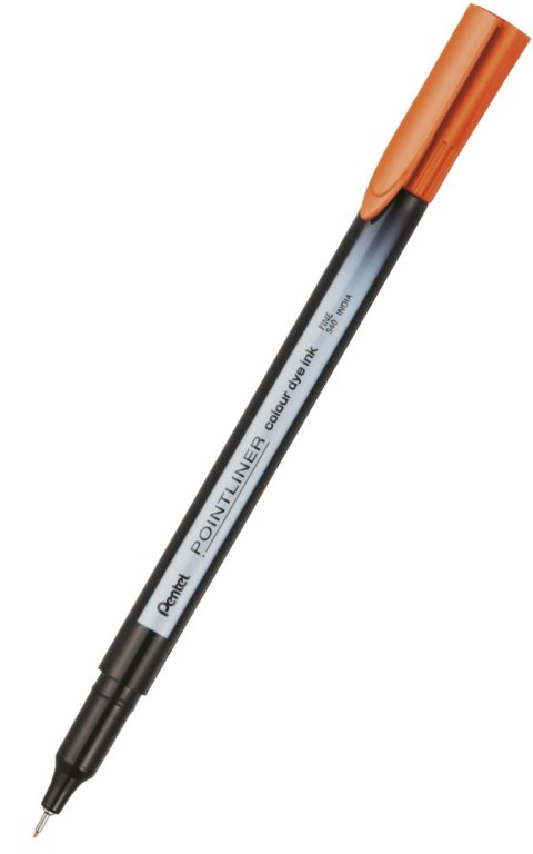 Cienkopis pointliner colour, pomarańczowy z tuszem na bazie wody, S40-F PENTEL