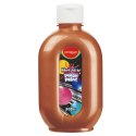 Farba plakatowa KEYROAD, metaliczna, 300ml, butelka, żółta