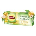Herbata LIPTON zielona, z nutą pigwy, 20 torebek