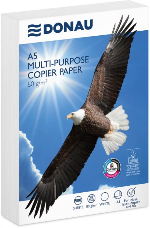 Papier ksero DONAU, A5, klasa C, 80gsm, 500 ark.