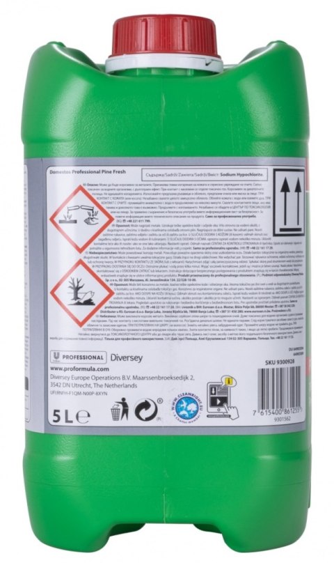 Płyn do czyszczenia toalet DOMESTOS Pine, 5l