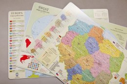 Podkładka na biurko GŁOWALA, mapa administracyjna Polski, 58x38cm