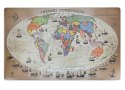 Podkładka na biurko GŁOWALA, mapa z trasami odkrywców, 58x38cm