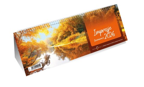 Terminarz IMPRESJE-ze spiralką 2026 Michalczyk i Prokop T-095-2-1 KALENDARZ 290x100mm tygodniowy