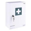Apteczka ścienna DONAU SAFETY, stalowa,"30.2" +A, biała