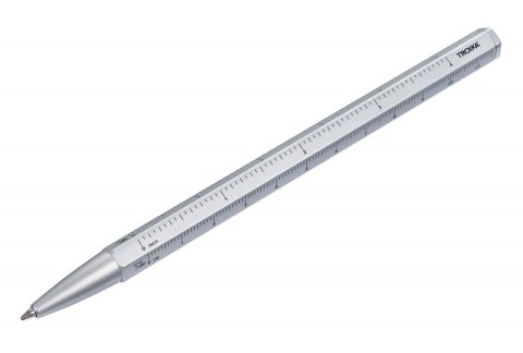 Długopis wielozadaniowy TROIKA Construction Basic, srebrny