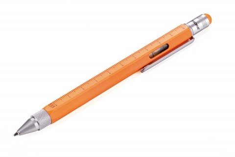 Długopis wielozadaniowy TROIKA Construction, pomarańczowy neonowy