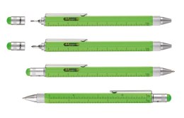 Długopis wielozadaniowy TROIKA Construction, zielony neonowy