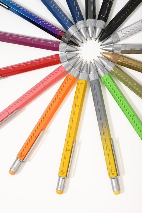 Długopis wielozadaniowy TROIKA Construction, zielony neonowy