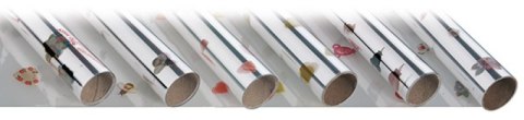 Folia prezentowa FOLIA PAPER, 70x250cm, w rolce, transparentne wzory