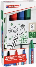 Marker do flipchartów e-383 EDDING, 1-5 mm, 4 szt., mix kolorów