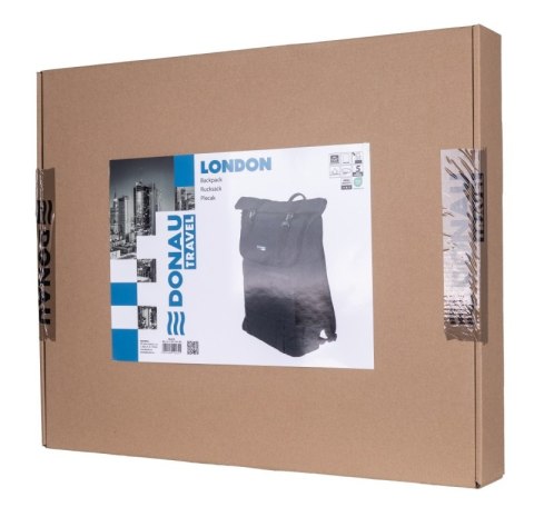 Plecak DONAU TRAVEL London, 15,6", 18l, czarny