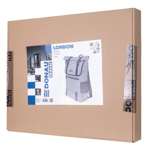 Plecak DONAU TRAVEL London, 15,6", 18l, szary