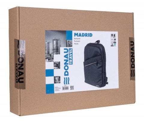 Plecak DONAU TRAVEL Madrid, 15,6", 14l, czarny