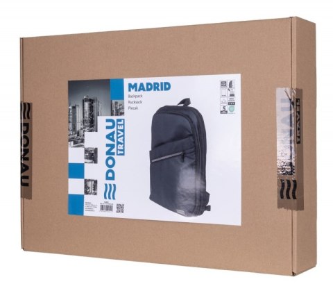 Plecak DONAU TRAVEL Madrid, 15,6", 14l, czarny
