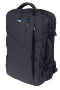 Plecak DONAU TRAVEL Prague, 17", 32l, USB + kabel, czarny