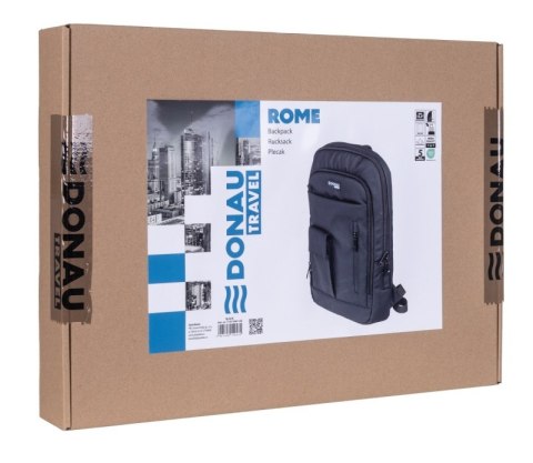 Plecak DONAU TRAVEL Rome, 13,3", 9l, czarny