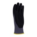 Rękawice DONAU SAFETY Flex-Dotted, kat. II, rozm. 8, szare