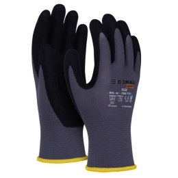 Rękawice DONAU SAFETY Flex, kat. II, rozm. 8, szare