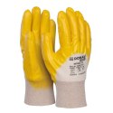 Rękawice DONAU SAFETY Nitrile 02, kat. II, rozm. 10, żółte