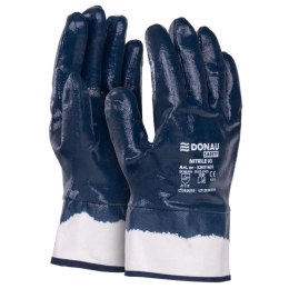 Rękawice DONAU SAFETY Nitrile 03, kat. II, rozm. 9, granatowe