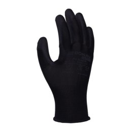Rękawice DONAU SAFETY PU Black, kat. II, rozm. 10, czarne