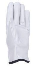 Rękawice robocze DONAU SAFETY DS-DRIVCOW, driver, skóra bydlęca, rozm. 10/XL, białe